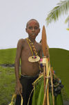 PNG - Papua New Guinea - Young boy posing with spear, Murick lakes (photo by B.Cain)