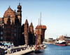 Gdansk / Danzig (Pomorskie / Pomerania): buildings by the old harbour - photo by G.Frysinger