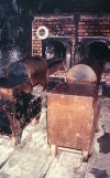 Poland - Auschwitz / Owicim (Silesia - Lesser Poland Voivodeship): ovens where the dead bodies were burned - Unesco world heritage site (photo by G.Frysinger)
