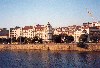 Portugal - Coimbra: the Astoria Hotel over the Mondego / o Hotel Astoria e or rio - photo by M.Durruti