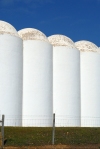 Almendres: white agricultural silos - farm/ silos agricolas brancos - agricultura - photo by M.Durruti