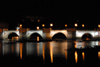 Tavira - Algarve - Portugal - Roman bridge over the river Gilo - nocturnal / ponte romana de Tavira sobre o rio Gilo - noite - photo by M.Durruti