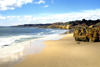 Portugal - Algarve - Balaia (concelho de Albufeira): deserted beach - praia deserta - photo by T.Purbrook