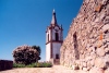 Portugal - Pinhel: torre do relgio and stone wall / clock tower - photo by M.Durruti