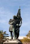 Portugal - Lisbon: General S da Bandeira statue at Dom Luiz square  / Lisboa: monumento ao General Marqus de S da Bandeira na Praa D. Lus - photo by M.Durruti