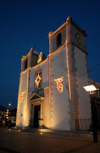 Portugal - Montijo: church of the Holy Spirit - nocturnal / Igreja do Esprito Santo, Matriz, Paroquial de Montijo - Praa da Repblica - photo by M.Durruti