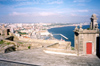 Portugal - Setubal: the city and the bay from fort St Filipe / a cidade e a baa vista do forte de So Filipe - Pousadas de Portugal - photo by M.Durruti