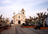 Portugal - Samouco: main square and S. Brs church / praa central e igreja Matriz - S. Brs - photo by M.Durruti