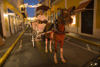 Puerto Rico - San Juan: Horse and Buggy at dusk (photo by D.Smith)
