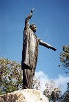 Puerto Rico - San Juan: Luis Muoz Rivera park - imitacion de Lenin (photo by M.Torres)