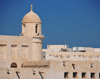 Doha, Qatar: minaret of  Souq Waqif Mosque and souq buildings - photo by M.Torres