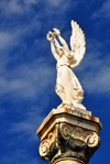 Saint-Denis, Runion: Victory angel atop an Ionic column - Victory Column detail - photo by M.Torres