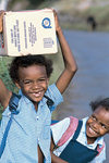 Rodrigues: happy kids (photo by Gilbert Soobraydoo)