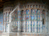 Gura Humorului, Suceava county, southern Bukovina, Romania: Voronet Monastery - frescoes - katholikon / church of Saint George - UNESCO world heritage site - commemorates the victory at Battle of Vaslui - photo by J.Kaman