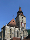 Brasov, Transylvania, Romania: Black church - Gothic architecture - Court J. Honterus, old town - corona area - Biserica Neagra - photo by J.Kaman