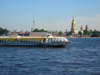 Russia - St. Petersburg: jetfoil passing by Peter and Paul fortress (photo by D.Ediev)