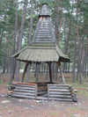 Russia - Kabardino-Balkaria - Baksan valley: wooden shelter (photo by D.Ediev)