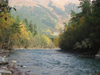 Russia - Karachay-Cherkessia - Arkhyz: river bend (photo by Dalkhat M. Ediev)