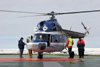 Russia - Bering Strait (Chukotka AOk): MIl MI-2 Hoplite - preparing for helicopter flightseeing - photo by R.Eime