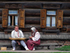 Russia - Suzdal - Vladimir oblast: mock peasants - Museum of wooden architecture & peasant life - photo by J.Kaman
