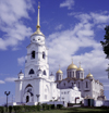 Vladimir, Vladimir Oblast, Russia: Assumption / Dormition Cathedral - a mother church of medieval Russia, withstood the Mongol Hords - 'White Monuments of Vladimir and Suzdal' UNESCO World Heritage Site - Golden Ring - photo by A.Harries