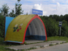 Russia - Ferapontovo - Valogda oblast: bus stop art - photo by J.Kaman