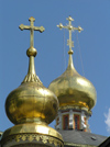 Russia - Sergiev Posad - Moscow oblast: golden domes - Trinity Monastery of St Sergius - Trinity Lavra -  photo by J.Kaman