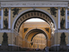 Russia - St Petersburg: General Staff Building - arches - photo by J.Kaman