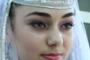 Chechnya, Russia - a portrait of Chechen bride - close-up - photo by A.Bley
