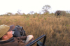 South Africa - Observing an elephant from vehicle, Singita - photo by B.Cain