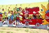 Soweto, Gauteng province, South Africa: shop mural - Coca-Cola - photo by R.Eime
