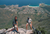 South Africa - Cape Town: climbers - abseiling from Table Mountain - photo by R.Eime