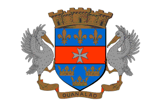 flag of Saint Barthelemy / St Barts (Guadeloupe DOM - France)