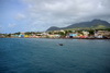 Brumaire, Saint Kitts island, Saint Kitts and Nevis: Bay Road, the town's corniche continues from Basseterre - photo by M.Torres