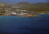 Basseterre, St Kitts, St Kitts and Nevis: the Kittitian capital and the south of the island seen from the air - photo by M.Torres