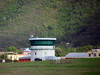 Basseterre, Saint Kitts island, Saint Kitts and Nevis: old and new control towers at the Robert L. Bradshaw Airport - photo by M.Torres