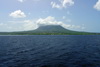Nevis island, St Kitts and Nevis: the island and Nevis Peak volcano seen from the sea - west coast - photo by M.Torres
