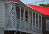 Charlestown, Nevis, St Kitts and Nevis: ornate Caribbean balcony - photo by M.Torres