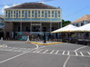 Charlestown, Nevis, St Kitts and Nevis: Nevis Tourism Authority building and the bust of first premier of the island, Sir Simeon Daniel - photo by M.Torres