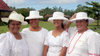 Samoa - Sava'i: Samoan ladies in hats after Sunday morning service - Sunday dress - photo by R.Eime