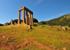Sant'Angelo, Fluminimaggiore, Sardinia / Sardegna / Sardigna: Punic-Roman temple of Antas - built on a limestone outcrop laready sacred for the nuragic civilization - photo by M.Torres