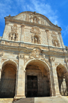 Sassari / Tthari, Sassari province, Sardinia / Sardegna / Sardigna: Cathedral of St. Nicholas of Bari - Spanish Baroque faade - photo by M.Torres