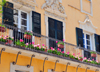 Sassari / Tthari, Sassari province, Sardinia / Sardegna / Sardigna: balcony on Piazza Duomo - photo by M.Torres