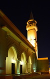 Riyadh, Saudi Arabia: King Abdulaziz Grand Mosque, nocturnal - King Saud Road, Al Murabba - photo by M.Torres