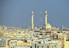 Dammam, Eastern Province, Saudi Arabia: King Fahad mosque and Damman skyline - photo by M.Torres