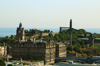 Scotland - Edinburgh: View of Calton Hill from Edinburgh Castle. Visible are theNational Monument (acropolis), Nelson Monument, Observatory, Stewart Memorialand clock Tower of the Balmoral Hotel - photo by C.McEachern