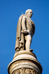 Scotland - Glasgow - Sir Walter Scott atop his column in George Square - photo by C.McEachern