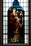 Scotland - Glasgow - stained glasspanel from St. Mungo Museum - photo by C.McEachern