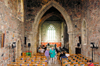Scotland - Inner Hebrides - Isle of Iona: St Mary's Abbey - the nave - photo by C.McEachern