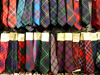 Scotland - Edinburgh: ties with tartan patterns - photo by J.Kaman
